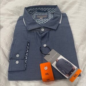 Ted Baker Slate Blue Casual Button Down Shirt